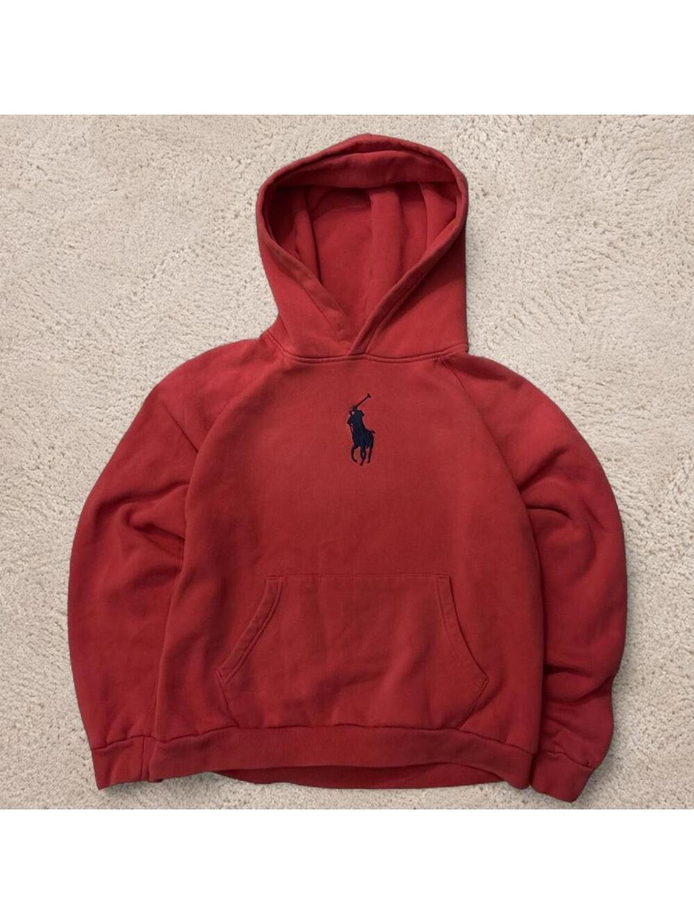Absolutely beautiful women’s Big center pony heavyweight cotton Polo hoodie